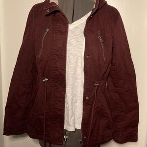 Burgundy H&M Winter Coat
